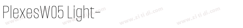 PlexesW05 Light字体转换